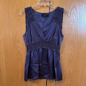 BCBG Deep Plum Sleeveless Top